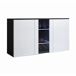 Aparador Salón comedor 3 puertas LED Luke A1 Muebles Bonitos 120 Aparador Salón comedor 3 puertas LED Luke A1 Muebles Bonitos 120 Blanco/ Negro
