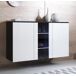 Aparador Salón comedor 3 puertas LED Luke A1 Muebles Bonitos 120 Aparador Salón comedor 3 puertas LED Luke A1 Muebles Bonitos 120 Blanco/ Negro