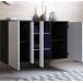 Aparador Salón comedor 3 puertas LED Luke A1 Muebles Bonitos 120 Aparador Salón comedor 3 puertas LED Luke A1 Muebles Bonitos 120 Blanco/ Negro