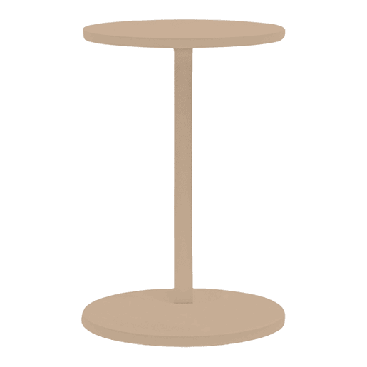 Mesa de apoio Holeby 56 x Ø 38 cm Cappuccino en.casa