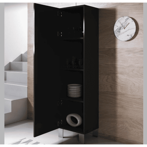 Vitrine Sala de estar e jantar Preto 40x29x177 1 porta Luke V4 Muebles Bonitos