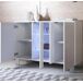 Aparador Salón comedor 3 puertas LED Luke A1 Muebles Bonitos 120 Aparador Salón comedor 3 puertas LED Luke A1 Muebles Bonitos 120 Blanco