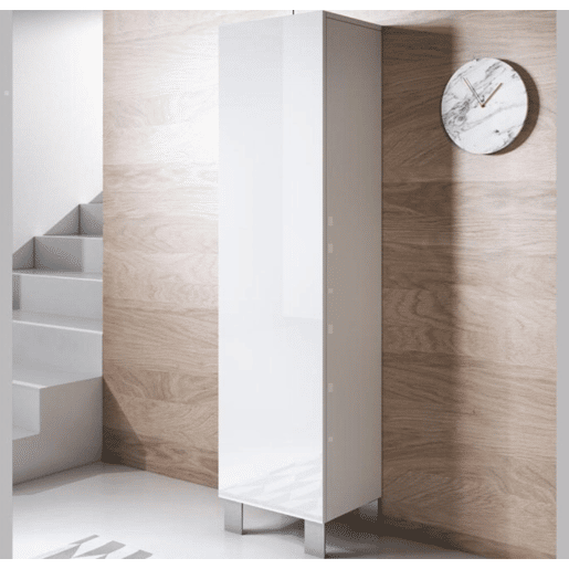 Vitrine Sala de estar e jantar Branco 40x29x177 1 porta Luke V4 Muebles Bonitos