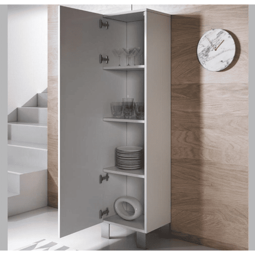Vitrine Sala de estar e jantar Branco 40x29x177 1 porta Luke V4 Muebles Bonitos