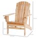 Adirondack Silla para Jardín Madera de Abeto Outsunny Adirondack Silla para Jardín Madera de Abeto Outsunny Marrón
