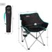 Aktive Pack 2 sillas plegables camping con posavasos Aktive Pack 2 sillas plegables camping con posavasos Negro