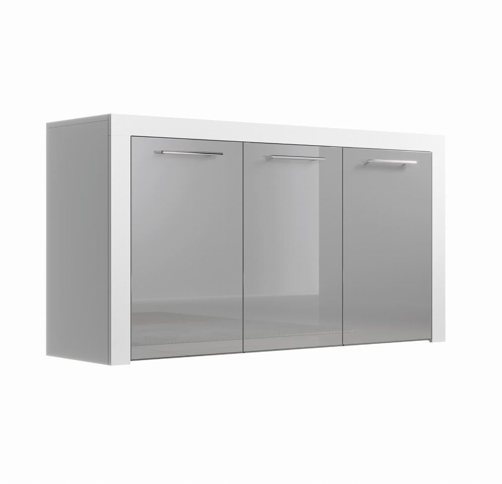 Aparador Salón comedor 3 puertas Nelia Muebles Bonitos 144 Blanco/ Gris
