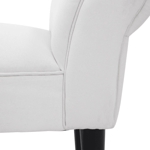 HOMCOM Banco de Pé de Cama Banco com Braços Curvados Estofado e Pés de Madeira para Dormitório Entrada Sala de Estar Carga Máxima 130kg 102x31x51cm Branco