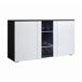 Aparador Salón comedor 3 puertas LED Luke A1 Muebles Bonitos 120 Aparador Salón comedor 3 puertas LED Luke A1 Muebles Bonitos 120 Blanco/ Negro