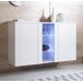 Aparador Salón comedor 3 puertas LED Luke A1 Muebles Bonitos 120 Aparador Salón comedor 3 puertas LED Luke A1 Muebles Bonitos 120 Blanco