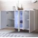 Aparador Salón comedor 3 puertas LED Luke A1 Muebles Bonitos 120 Aparador Salón comedor 3 puertas LED Luke A1 Muebles Bonitos 120 Blanco