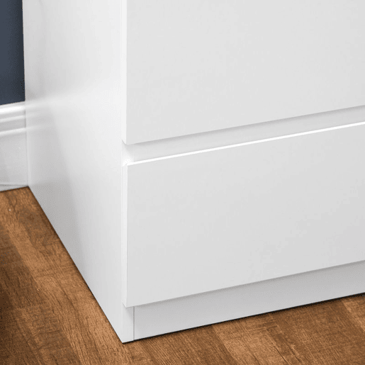 HOMCOM Cómoda Moderna com 6 Gavetas Cómoda de Madeira para Dormitório Entrada Sala de Estar Carga Máxima 50kg 80x39x115cm Branco
