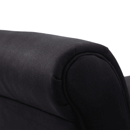 HOMCOM Banco de Pé de Cama Banco com Braços Curvados Estofado e Pés de Madeira para Dormitório Entrada Sala de Estar Carga Máxima 130kg 102x31x51cm Preto
