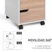 Armario Archivador MDF HOMCOM, oficina - muebles de oficina 40 Armario Archivador MDF HOMCOM, oficina - muebles de oficina 40 Blanco