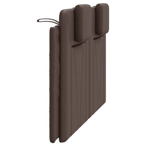vidaXL Almofadão de cabeceira Viana 120 cm couro artificial castanho vidaXL Almofadão de cabeceira Viana 120 cm couro artificial castanho