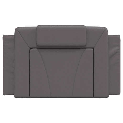 vidaXL Almofadão de cabeceira Viana 80 cm couro artificial cinzento vidaXL Almofadão de cabeceira Viana 80 cm couro artificial cinzento