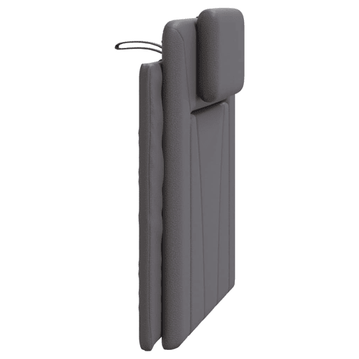 vidaXL Almofadão de cabeceira Viana 80 cm couro artificial cinzento vidaXL Almofadão de cabeceira Viana 80 cm couro artificial cinzento