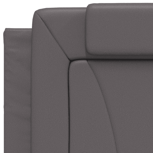 vidaXL Almofadão de cabeceira Viana 80 cm couro artificial cinzento vidaXL Almofadão de cabeceira Viana 80 cm couro artificial cinzento