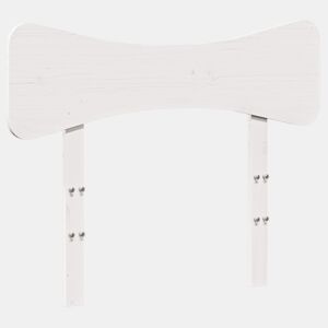 vidaXL Cabeceira 100 cm madeira de pinho maciça branco