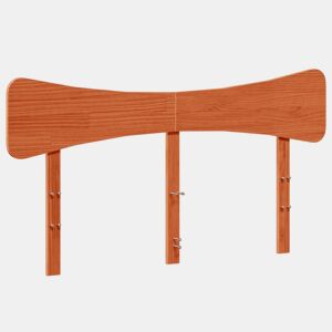 vidaXL Cabeceira 140 cm madeira de pinho maciça castanho-mel