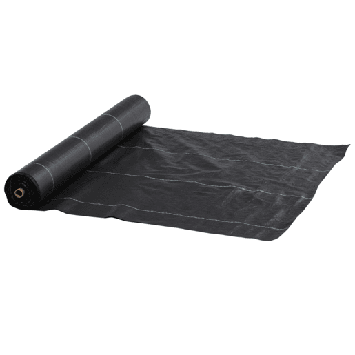 Outsunny Rede Antiervas Geotêxtil 2x100 m Rede Antimaleza para Controlo de Ervas Daninhas e Jardinagem Rolo de Rede para Terraço e Pátio Preto