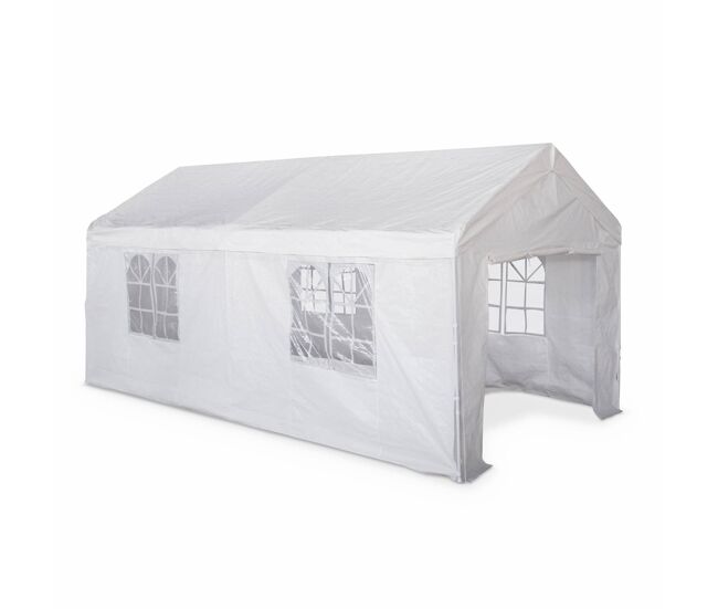 Carpa de recepción 3x6m blanco - 590x296x277 cm