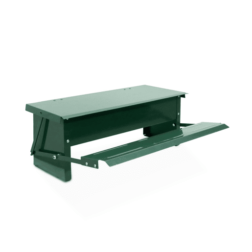 Comedouro automático para galinhas 5kg, Mangeoire à poules, Verde, 51x35x18.5 cm