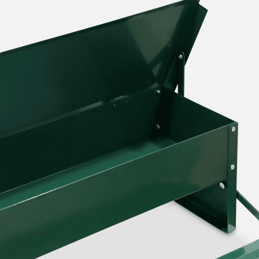 Comedouro automático para galinhas 5kg, Mangeoire à poules, Verde, 51x35x18.5 cm