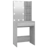 Penteadeira - Toucador com LEDs 60x40x140 cm sonoma cinza