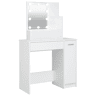 Penteadeira - Toucador com LEDs 86,5x35x136 cm cor branco