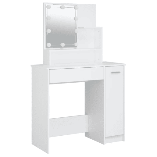 Penteadeira - Toucador com LEDs 86,5x35x136 cm cor branco