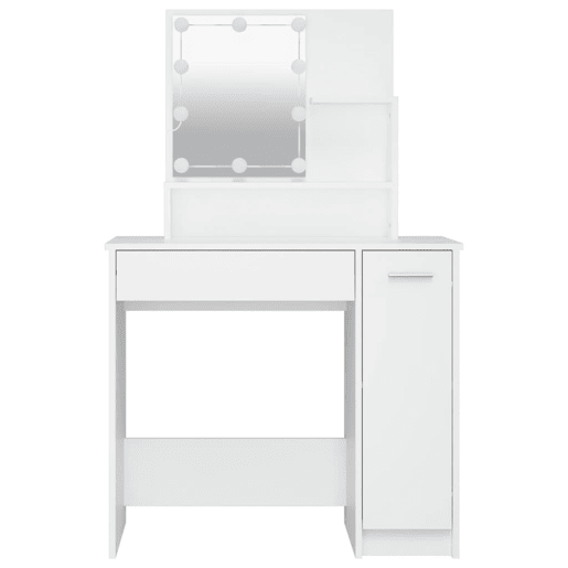 Penteadeira - Toucador com LEDs 86,5x35x136 cm cor branco