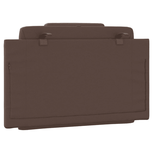 vidaXL Almofadão de cabeceira Viana 80 cm couro artificial castanho vidaXL Almofadão de cabeceira Viana 80 cm couro artificial castanho
