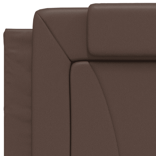 vidaXL Almofadão de cabeceira Viana 80 cm couro artificial castanho vidaXL Almofadão de cabeceira Viana 80 cm couro artificial castanho