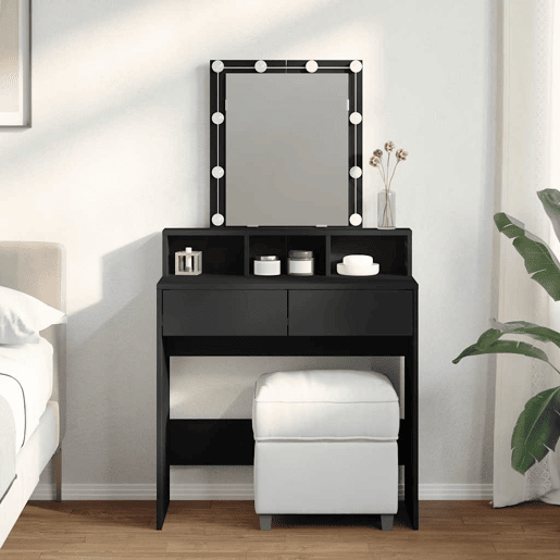 Penteadeira - Toucador com LED 80x41x144,5 cm preto
