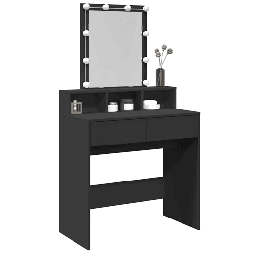 Penteadeira - Toucador com LED 80x41x144,5 cm preto