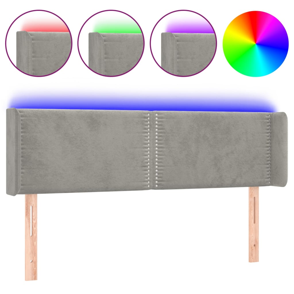 Cabecero Con Led 147 Gris