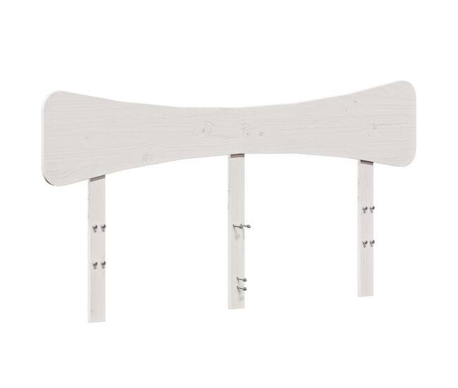 Vidaxl cabecero de cama madera maciza de pino blanco 150 cm