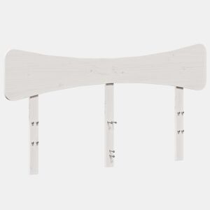 vidaXL Cabeceira 160 cm madeira de pinho maciça branco