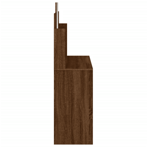 Penteadeira - Toucador com espelho 96x39x142 cm cor carvalho castanho