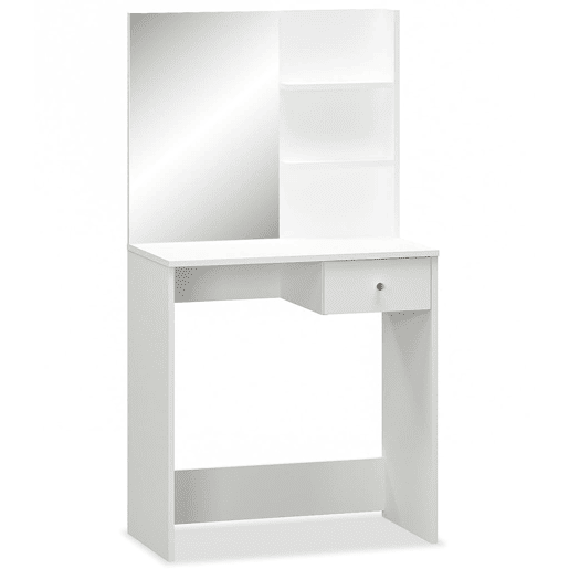 Penteadeira - Toucador em aglomerado 75x40x141 cm branco