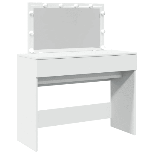 Penteadeira - Toucador com LEDs 100x40x120 cm branco Penteadeira - Toucador com LEDs 100x40x120 cm branco