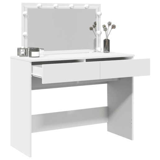Penteadeira - Toucador com LEDs 100x40x120 cm branco Penteadeira - Toucador com LEDs 100x40x120 cm branco