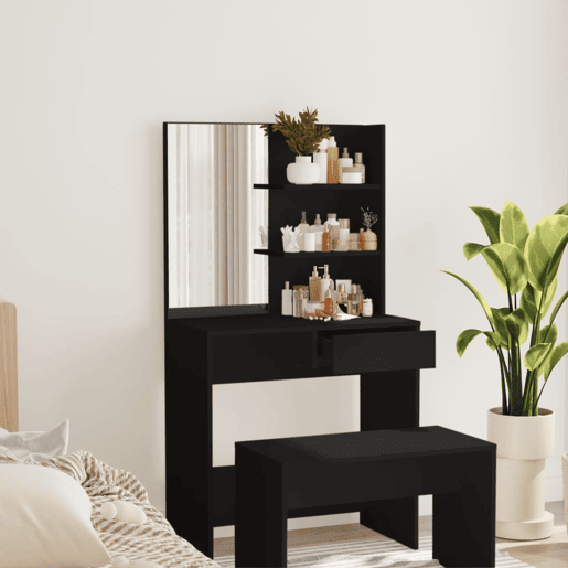 Penteadeira - Toucador com espelho 74,5x40x141 cm preto