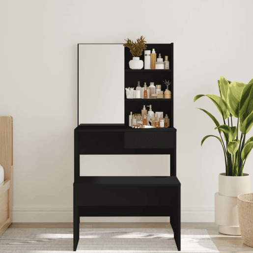 Penteadeira - Toucador com espelho 74,5x40x141 cm preto