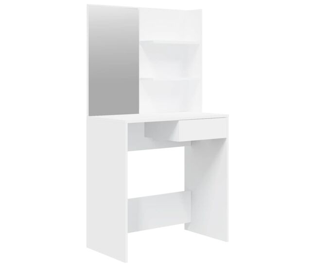 Tocador - tocador de maquillaje - mesa de tocador con espejo blanco 74,5x40x141 cm