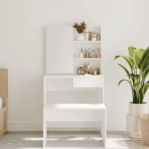 Penteadeira - Toucador com espelho 74,5x40x141 cm branco