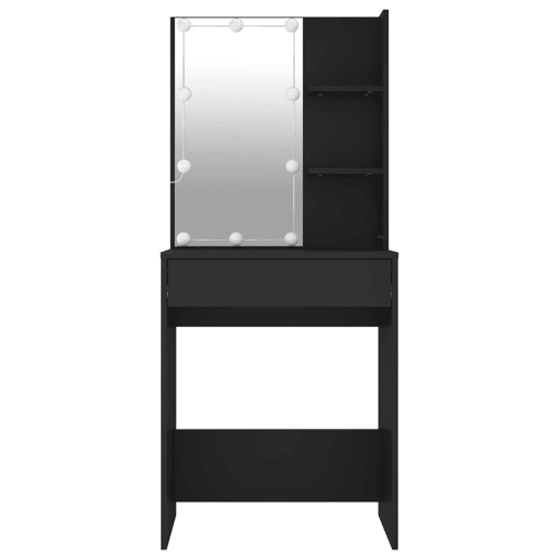 Penteadeira - Toucador com luzes LED 60x40x140 cm preto