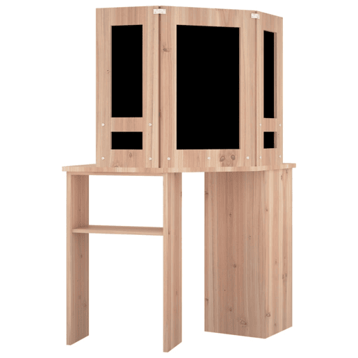 Penteadeira - Toucador de canto com LED 111x54x141,5 cm carvalho