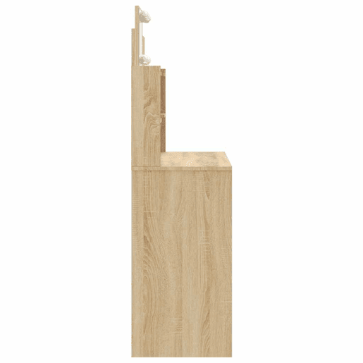 Penteadeira - Toucador com luzes LED 96x40x142 cm carvalho sonoma